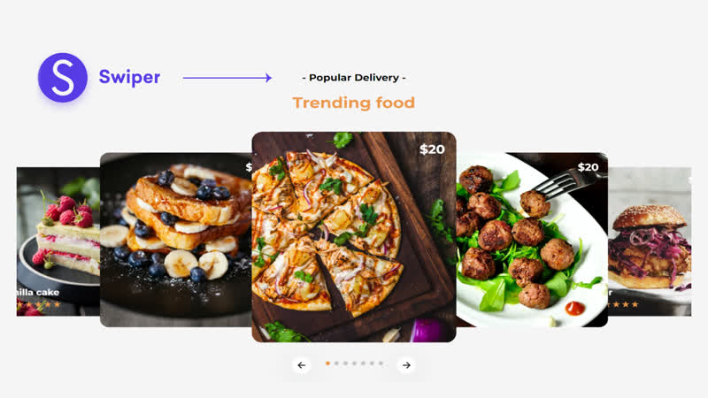 Шикарный слайдер для карточек товара с 3 D эффектом