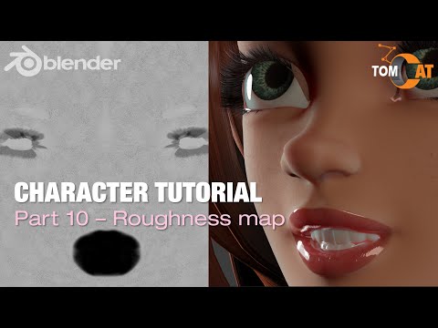 Blender Complete Character Tutorial Part10 Roughness Map