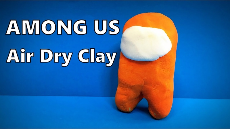 How to Make AMONG US 3 D with Air Dry Clay DIY, Mr. Easy Origami