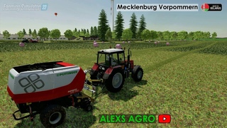Крутим рулоны МТЗ 1221 ОАО 7регион #стрим 43 fs22 Mecklenburg Vorpommern