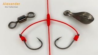 One of the best ways ever how to make a fishing chain with two separate hooks