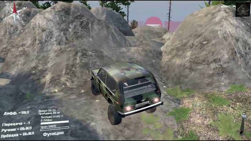 Spintires Карта Aussie Rock