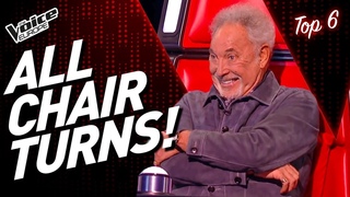 BEST ALL CHAIR TURNS in The Voice! | TOP 6 (Part 4)