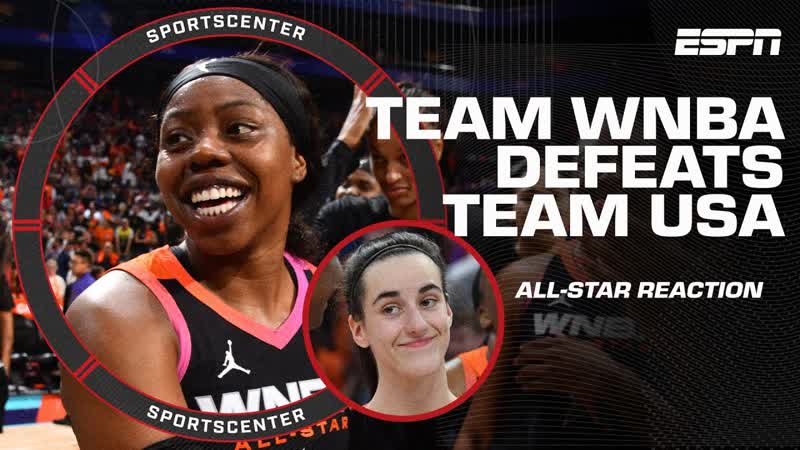 All Star REACTION Arike Ogunbowale Caitlin Clark make history in Team WNBA s win, Sports