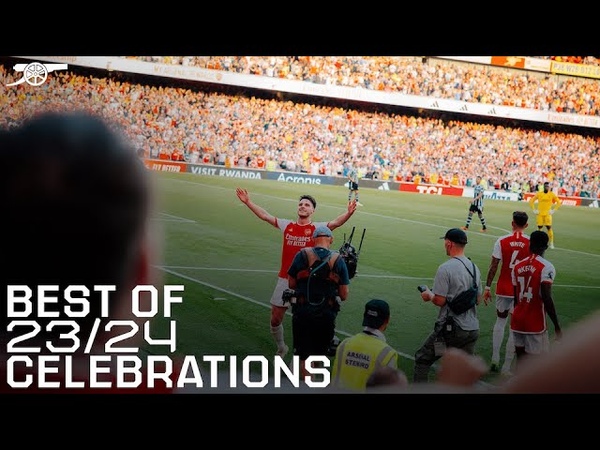 BEST CELEBRATIONS, RICE, RAYA, SAKA, HAVERTZ, ARTETA MORE , 2023, 24
