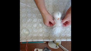 Новогодние игрушки из лампочек/поделки/переделки/ручнаяработа/