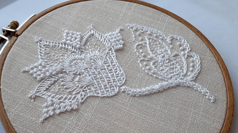 How to do a White Embroidery Mix Stitch