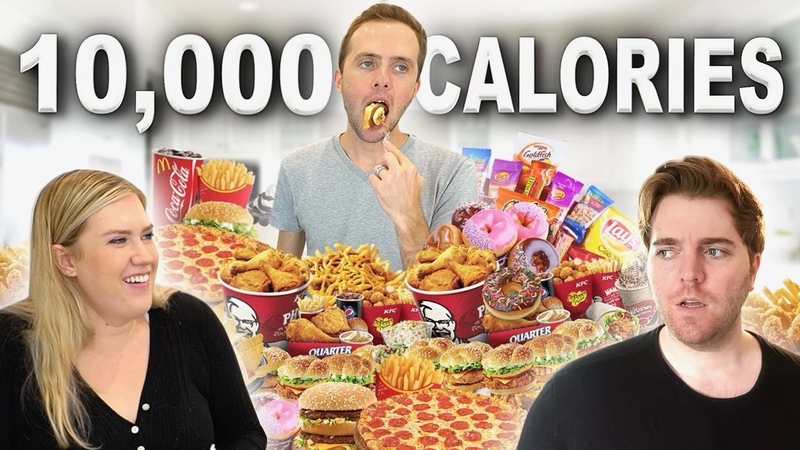 10, 000 CALORIE CHALLENGE, EPIC Cheat Day, Man VS