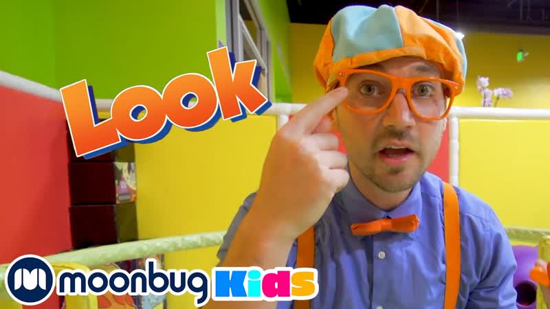 Blippi Learns the 5 Senses Blippi, Kids Cartoons Nursery Rhymes, Moonbug