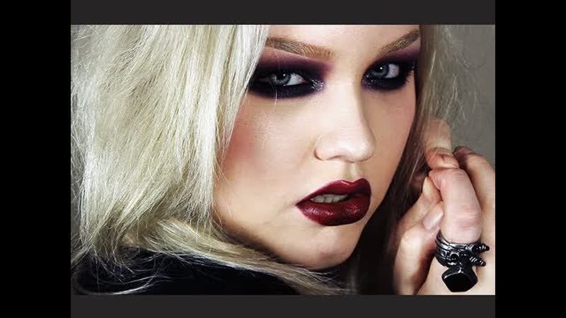 Colored Goth Makeup