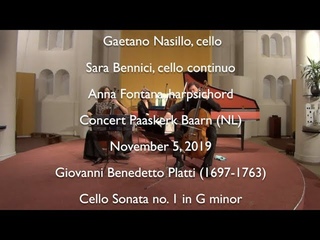 Cello Sonata in G minor G.B. Platti