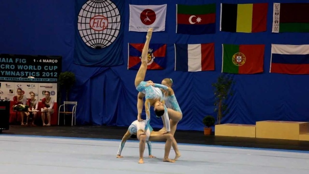 Maia 2012 Acro World Cup Balance Womens trio Belarus Kobyzeva, Khrypach,