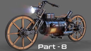 Wild West Motorcycle Part 8 Unwrapping in Blender 3.4