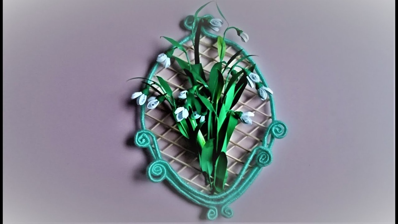 TUTORIAL, decoratiune cu ghiocei quilling TUTORIAL, decoration with quilling