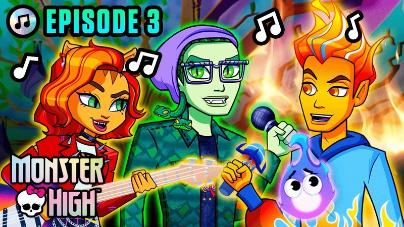 Deuce Sings “My Own Monster!” w/ Heath & Toralei Ep. 3 | Sparks & Spells | Monster High Musical