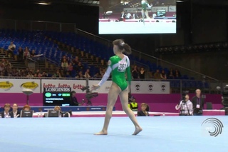 Maria KHARENKOVA (RUS), 2012 junior Floor European Champion