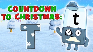 Alphablocks - Countdown to Christmas | The Letter T | Phonics for Kids