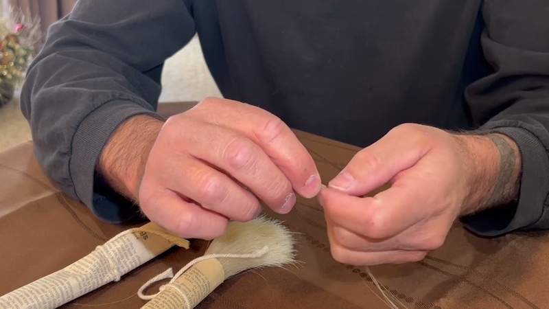Twisting Horsehair into