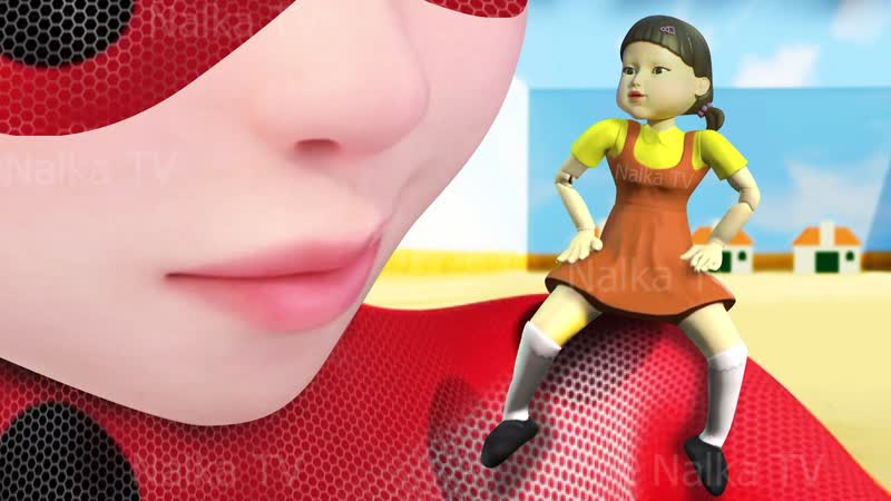 Squid Game 2 with Ladybug, MIRACULOUS Ladybug and Cat Noir SEASON 5 Приколы Леди