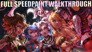 DIGITAL PAINTING walkthrough // SAILOR MOON ALT REDESIGN