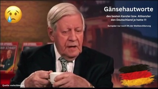 Gänsehautworte des Altbundeskanzlers  Helmut Schmidt /  unterlegte Musik  - siehe Beschreibung !!!