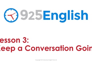 English Conversation Lesson - How to Keep a Conversation Going in English | 925 English Lesson 3