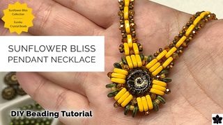 How to:  Sunflower Bliss Beaded Necklace Tutorial