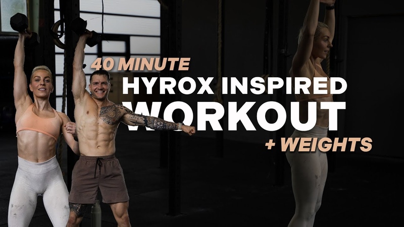 40 MIN HYROX INSPIRED WORKOUT, Full Body, Strength + Conditioning, Home Workout, +