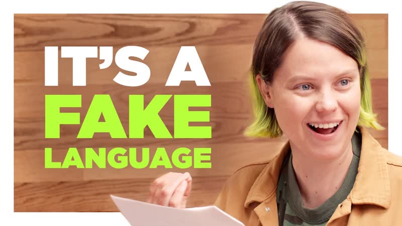 You Created A Fictional Language For A