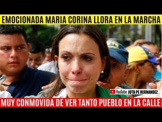 MARIA CORINA LL0RAND0 EMOCIONADA DE VER TANTO PUEBLO VENEZOLANO - COMPARTIR URGENTE