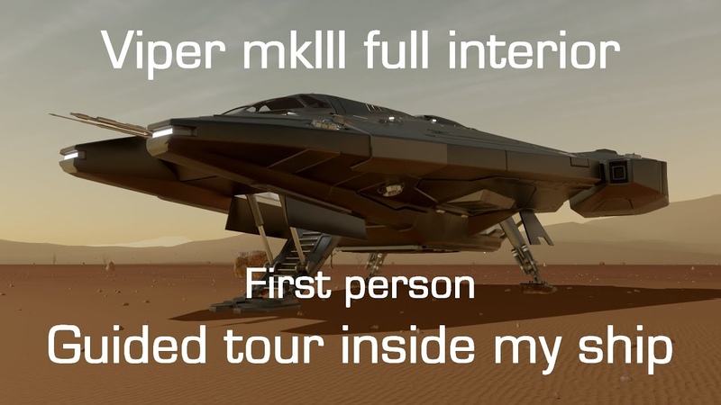 Elite Dangerous Viper mk III interiors first person guided
