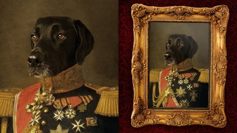 How To Make a Fun Oil Painting Pet Portrait in