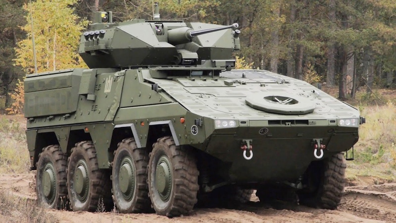 EXCLUSIVE Lithuanian Army Vilkas ( Boxer) IFV in Action