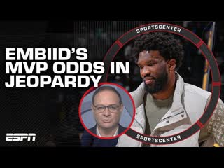 Woj: Joel Embiid's MVP chances in JEOPARDY after latest injury | SportsCenter
