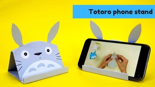 How to make an origami TOTORO phone stand | Origami phone holder