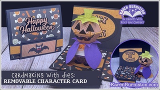 Cardmaking with Dies: Removable Character Card
