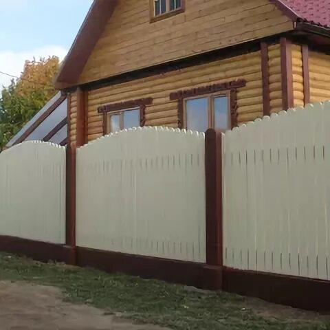 Забор из евроштакетника и еврожалюзи под дерево - YouTube