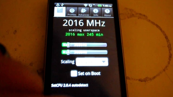 HTC Desire Z ( Vision G2) overclocked to 2