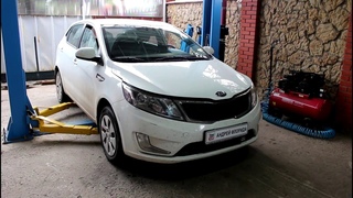 Замена масла в двигателе и фильтров на Киа Рио 2015 года Kia Rio 1,6