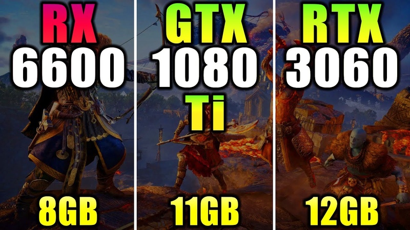 RX 6600 vs GTX 1080 Ti vs RTX 3060 How Much Performance Difference in