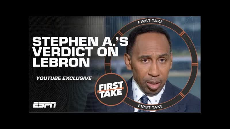 Stephen A. HITS BACK at the Le Bron James vs. Michael Jordan debate , First Take You Tube