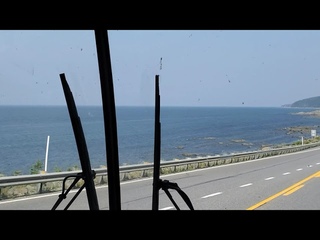 Г7 #путешествие_на_автодоме Дорога вдоль моря, едем в кемпинг. Вокруг полуострова Гаспези.