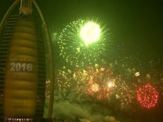 Raw: Dubai Rings In New Year With Fireworks
