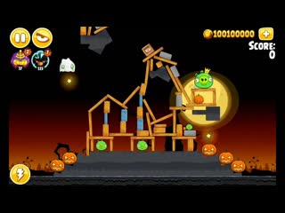 Angry Birds Seasons Эпизод Trick or Treat: Трик о тыква комплитед! (Прохождение игры №5)